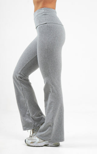 Flow Flare leggings- Soft grey