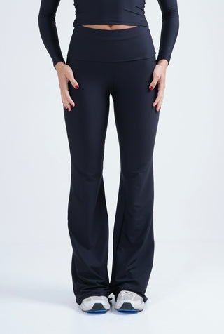 Flow Flare leggings- Onyx