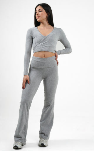 Flow Flare leggings- Soft grey