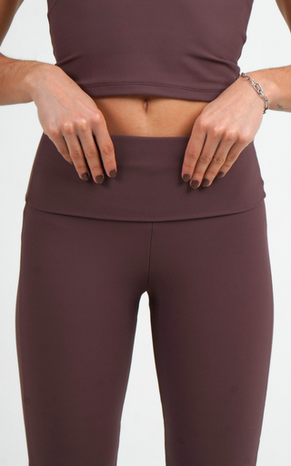 Flow Flare leggings-Brownie