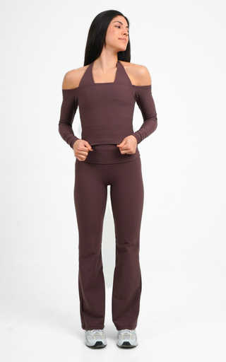 Flow Flare leggings-Brownie