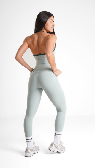 The Curve Tank- Sage Green