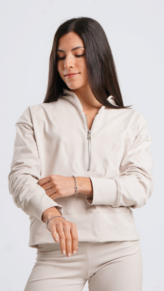 The Off Duty Sweatshirt- Light Chai
