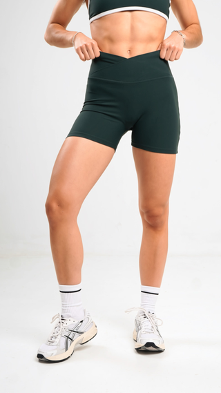 Cross waist Bikers- Evergreen