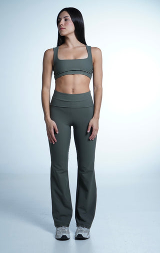 Flow Flare leggings Olive