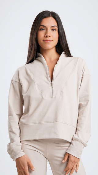 The Off Duty Sweatshirt- Light Chai