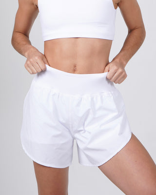 Running shorts- White