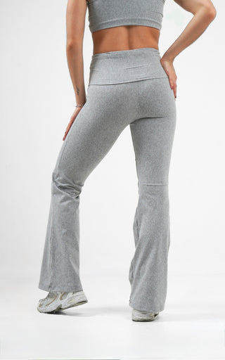 Flow Flare leggings- Soft grey