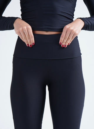 Flow Flare leggings- Onyx