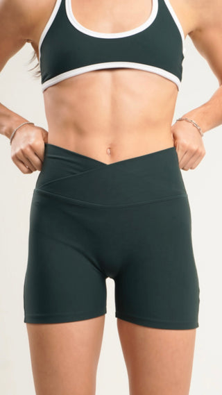 Cross waist Bikers- Evergreen