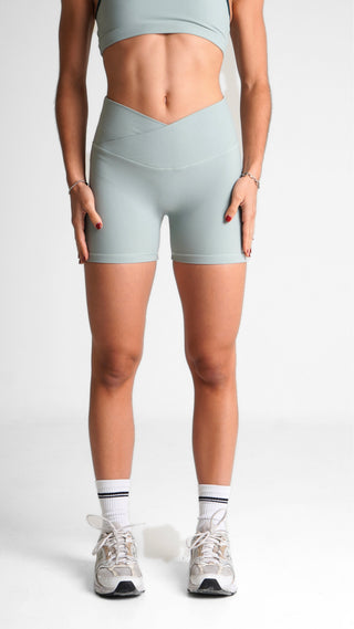 Cross waist Bikers- Sage green